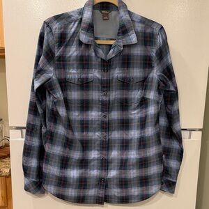 Eddie Bauer Plaid Button Down Shirt M